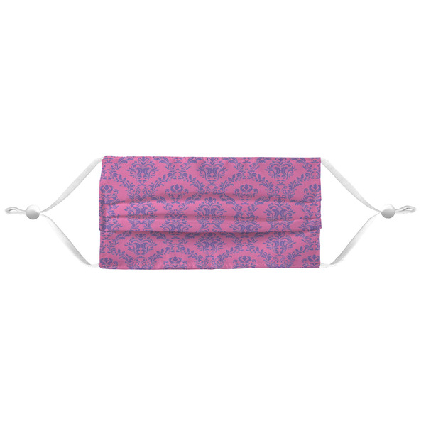Pink & Purple Damask Mask - Pleated (new) APPROVAL