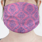 Pink & Purple Damask Face Mask Cover