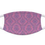 Pink & Purple Damask Cloth Face Mask (T-Shirt Fabric)
