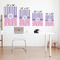 Pink & Purple Damask Matte Poster - Sizes
