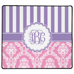 Pink & Purple Damask XL Gaming Mouse Pad - 18" x 16" (Personalized)