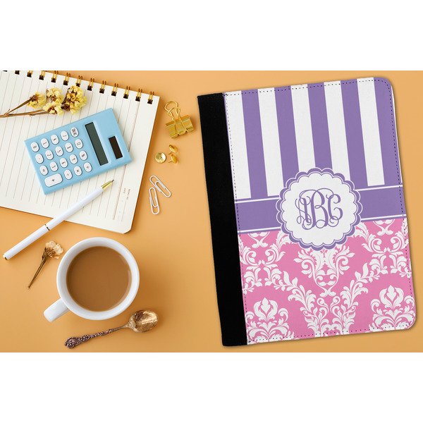Pink & Purple Damask Medium Padfolio - LIFESTYLE (adult)