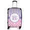 Pink & Purple Damask Medium Travel Bag - With Handle
