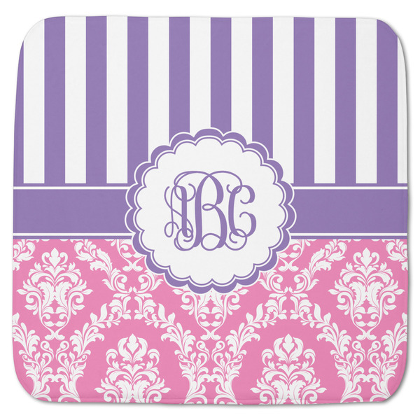 Pink & Purple Damask Memory Foam Bath Mat 48 X 48