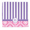 Pink & Purple Damask Microfiber Dish Rag (Personalized)