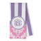 Pink & Purple Damask Kitchen Towel - Microfiber (Personalized)
