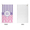 Pink & Purple Damask Microfiber Golf Towels - APPROVAL