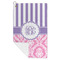 Pink & Purple Damask Microfiber Golf Towels - FOLD