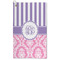 Pink & Purple Damask Microfiber Golf Towel - Large (Personalized)