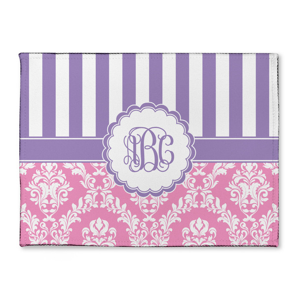 Custom Pink & Purple Damask Microfiber Screen Cleaner (Personalized)