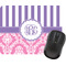 Pink & Purple Damask Rectangular Mouse Pad