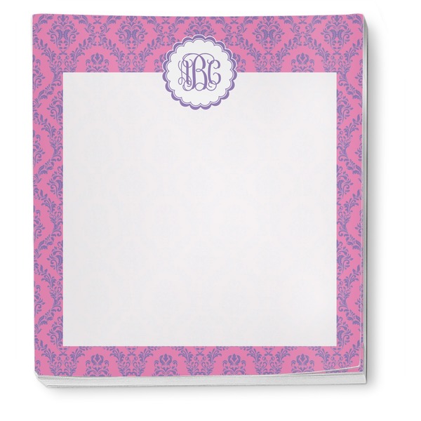 Pink & Purple Damask Notepad - Apvl