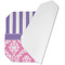 Pink & Purple Damask Octagon Placemat - Single front (folded)