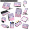 Pink & Purple Damask Office & Desk Accessories