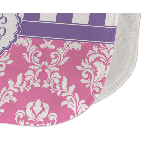 Pink & Purple Damask Old Burp Detail