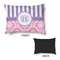 Pink & Purple Damask Outdoor Dog Beds - Medium - APPROVAL
