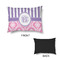 Pink & Purple Damask Outdoor Dog Beds - Small - APPROVAL