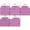 Pink & Purple Damask Page Dividers - Set of 5 - Approval