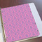 Pink & Purple Damask Page Dividers - Set of 5 - In Context