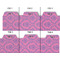Pink & Purple Damask Page Dividers - Set of 6 - Approval