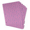 Pink & Purple Damask Page Dividers - Set of 6 - Main/Front