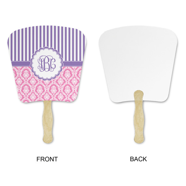 Pink & Purple Damask Paper Fans - Approval
