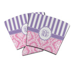 Pink & Purple Damask Party Cup Sleeve (Personalized)