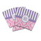 Pink & Purple Damask Party Cup Sleeves - PARENT MAIN