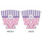 Pink & Purple Damask Party Cup Sleeves - with bottom - APPROVAL