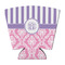 Pink & Purple Damask Party Cup Sleeve - with Bottom (Personalized)