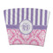 Pink & Purple Damask Party Cup Sleeve - without bottom (Personalized)