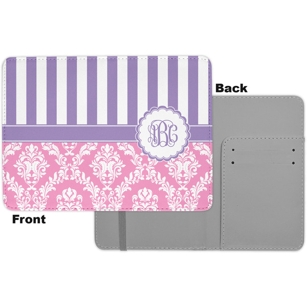 Pink & Purple Damask Passport Holder - Apvl