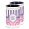 Pink & Purple Damask Ceramic Pencil Holder - Large