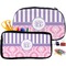 Pink & Purple Damask Pencil / School Supplies Bags Small and Medium