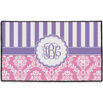 Pink & Purple Damask Door Mat - 60"x36" (Personalized)