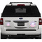 Pink & Purple Damask Personalized Car Magnets on Ford Explorer