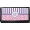 Pink & Purple Damask Canvas Checkbook Cover (Personalized)