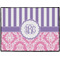 Pink & Purple Damask Personalized Door Mat - 24x18 (APPROVAL)