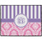 Pink & Purple Damask Door Mat (Personalized)