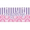 Pink & Purple Damask Personalized Front License Plate