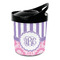 Pink & Purple Damask Personalized Plastic Ice Bucket