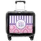 Pink & Purple Damask Pilot Bag Luggage with Wheels
