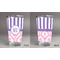Pink & Purple Damask Pint Glass - Full Fill w Transparency - Approval
