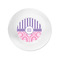 Pink & Purple Damask Plastic Party Appetizer & Dessert Plates - Approval