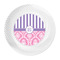Pink & Purple Damask Plastic Party Dinner Plates - Approval