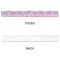 Pink & Purple Damask Plastic Ruler - 12" - APPROVAL