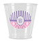 Pink & Purple Damask Plastic Shot Glasses - Front/Main