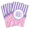 Pink & Purple Damask Playing Cards - Hand Back View