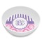 Pink & Purple Damask Melamine Bowl - 8 oz (Personalized)