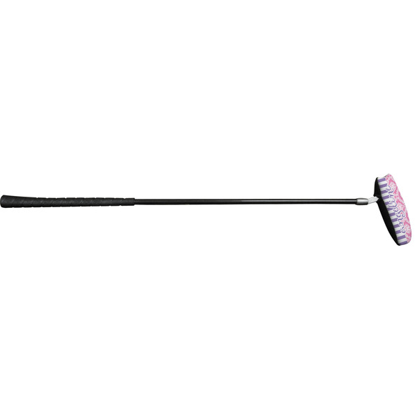 Pink & Purple Damask Putter Cover (In Use)